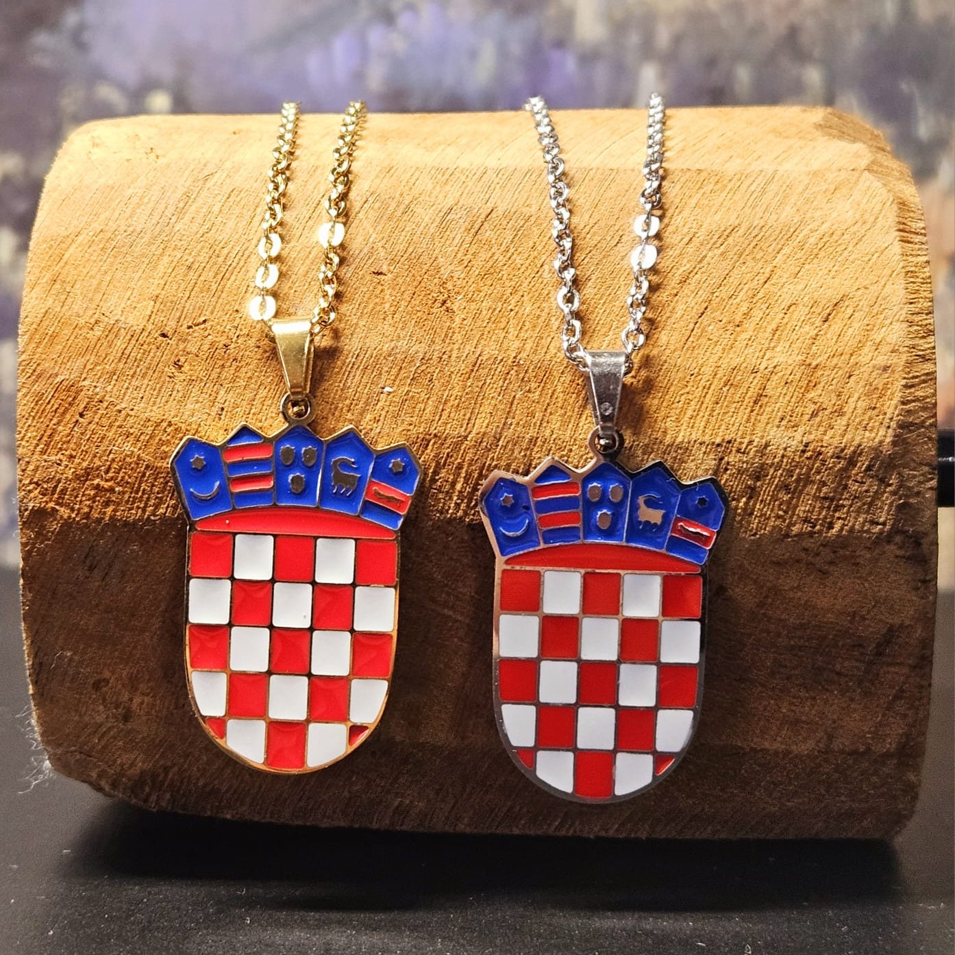 Kroatien Wappen Halskette