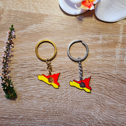 Sicily keychain