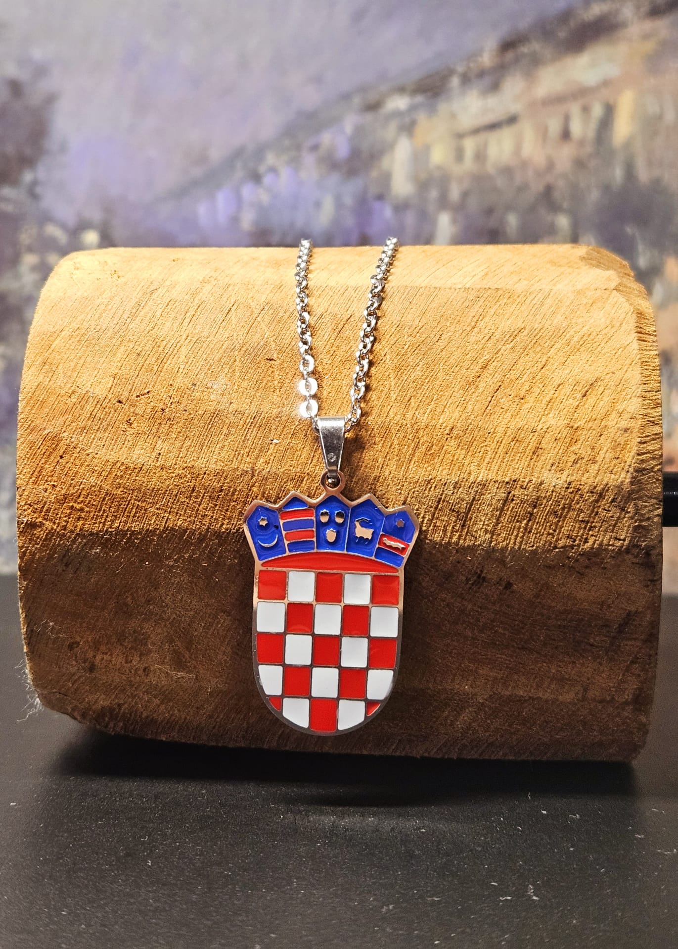 Kroatien Wappen Halskette