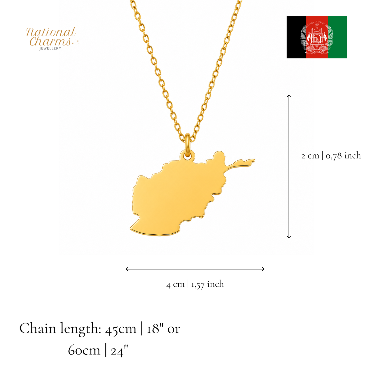Länderkette Anhänger Halskette – Edelstahl, Gold- & Silber-Optik, 140+ Länder & Kulturen – Unisex Geschenk für Männer und Frauen – Perfekt für Geburtstage, Weihnachten und als Zeichen deiner Wurzeln