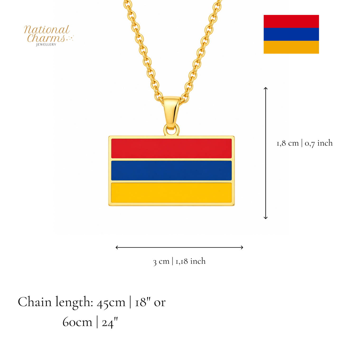 Länderkette Anhänger Halskette – Edelstahl, Gold- & Silber-Optik, 140+ Länder & Kulturen – Unisex Geschenk für Männer und Frauen – Perfekt für Geburtstage, Weihnachten und als Zeichen deiner Wurzeln