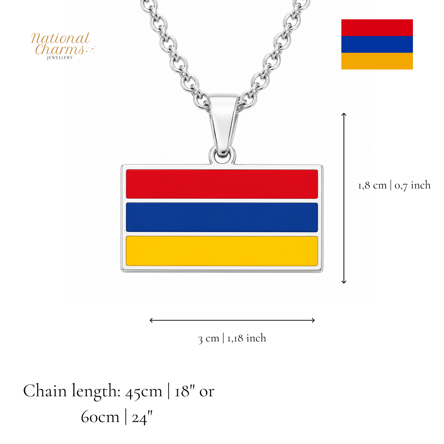Länderkette Anhänger Halskette – Edelstahl, Gold- & Silber-Optik, 140+ Länder & Kulturen – Unisex Geschenk für Männer und Frauen – Perfekt für Geburtstage, Weihnachten und als Zeichen deiner Wurzeln