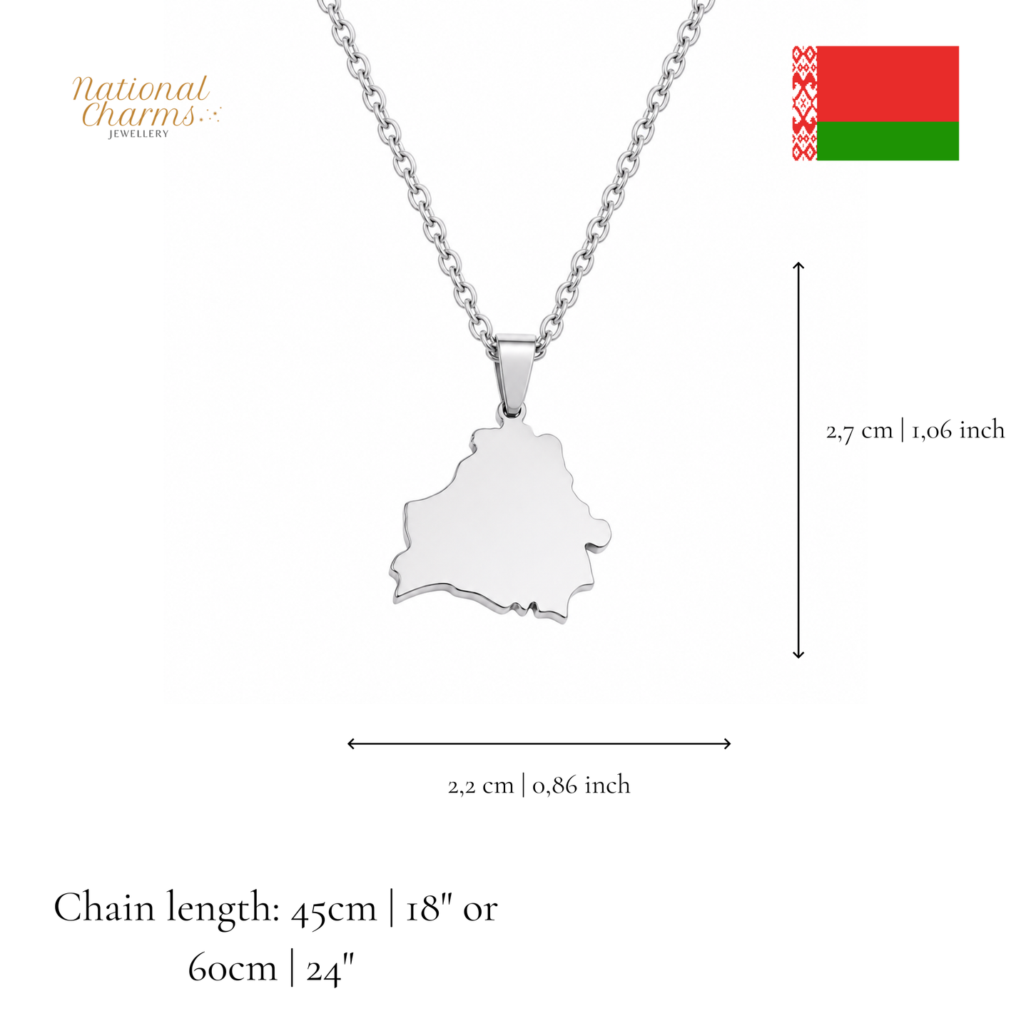 Länderkette Anhänger Halskette – Edelstahl, Gold- & Silber-Optik, 140+ Länder & Kulturen – Unisex Geschenk für Männer und Frauen – Perfekt für Geburtstage, Weihnachten und als Zeichen deiner Wurzeln