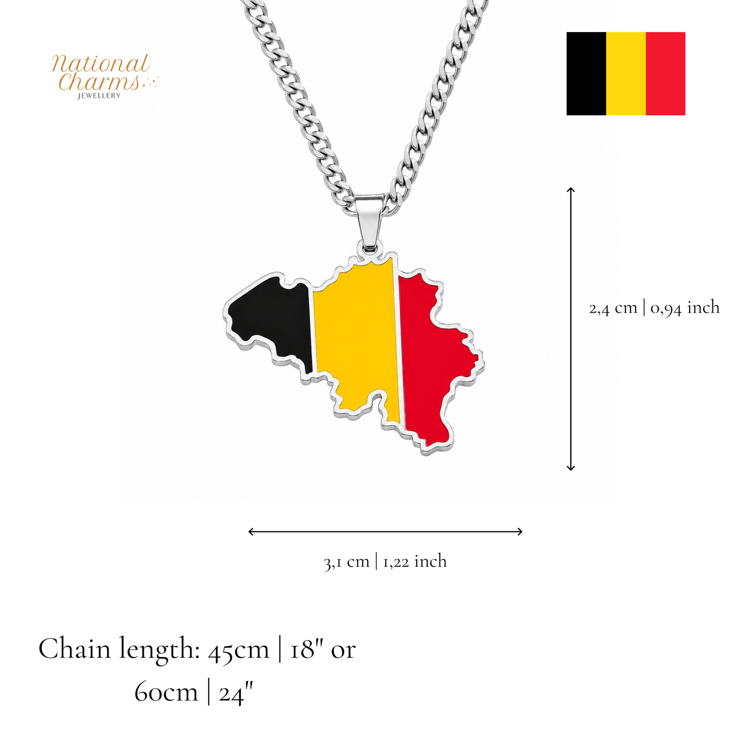 Länderkette Anhänger Halskette – Edelstahl, Gold- & Silber-Optik, 140+ Länder & Kulturen – Unisex Geschenk für Männer und Frauen – Perfekt für Geburtstage, Weihnachten und als Zeichen deiner Wurzeln