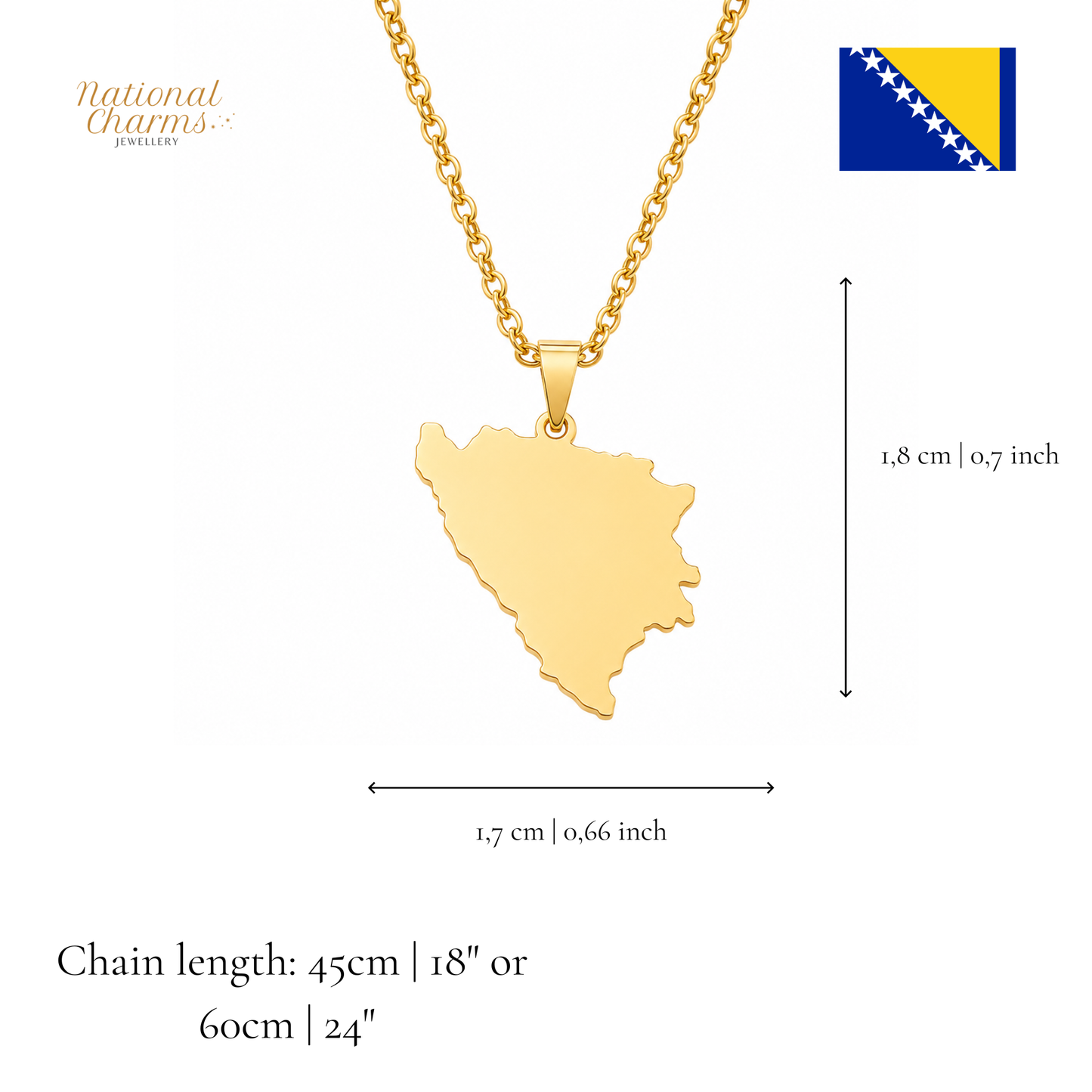 Länderkette Anhänger Halskette – Edelstahl, Gold- & Silber-Optik, 140+ Länder & Kulturen – Unisex Geschenk für Männer und Frauen – Perfekt für Geburtstage, Weihnachten und als Zeichen deiner Wurzeln