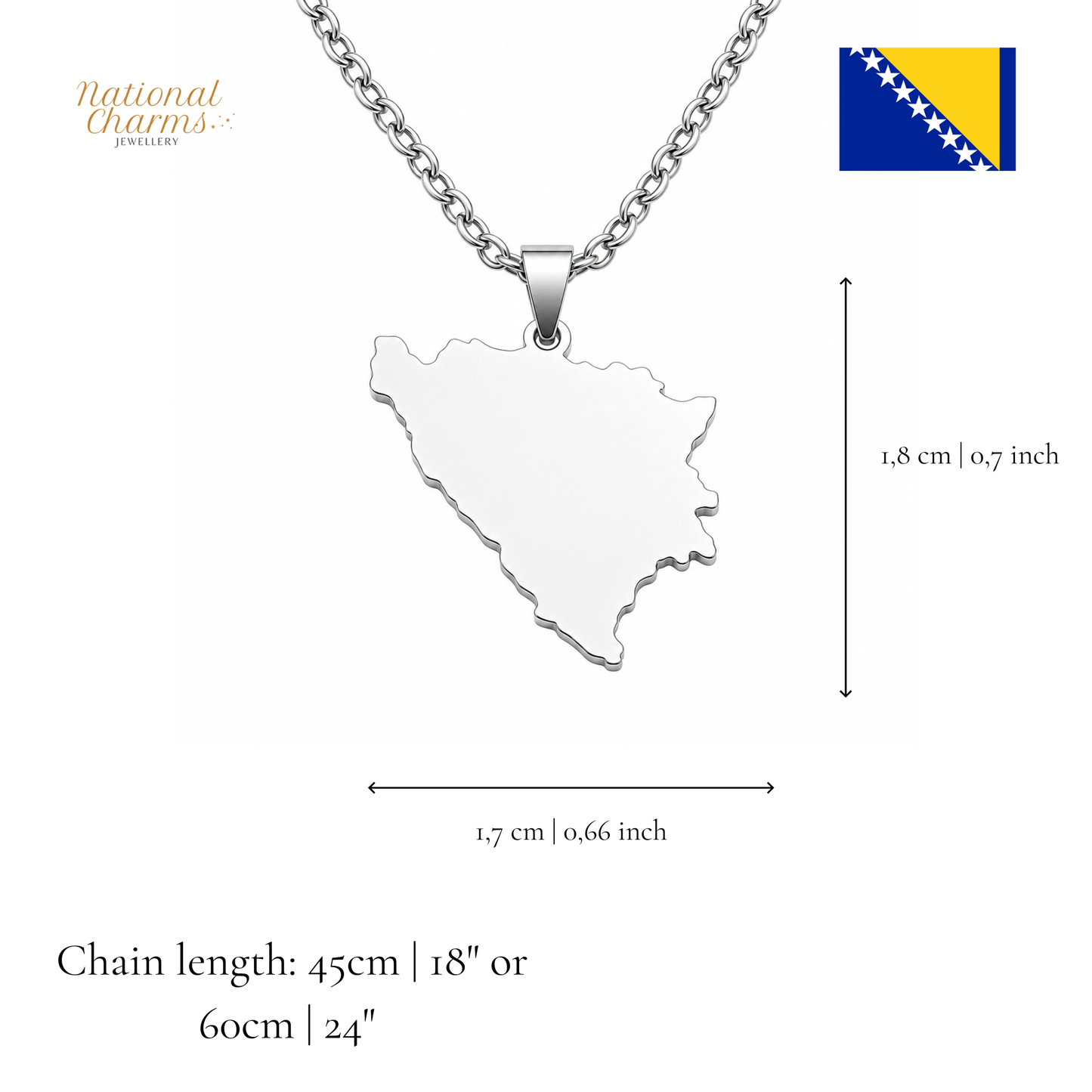 Länderkette Anhänger Halskette – Edelstahl, Gold- & Silber-Optik, 140+ Länder & Kulturen – Unisex Geschenk für Männer und Frauen – Perfekt für Geburtstage, Weihnachten und als Zeichen deiner Wurzeln