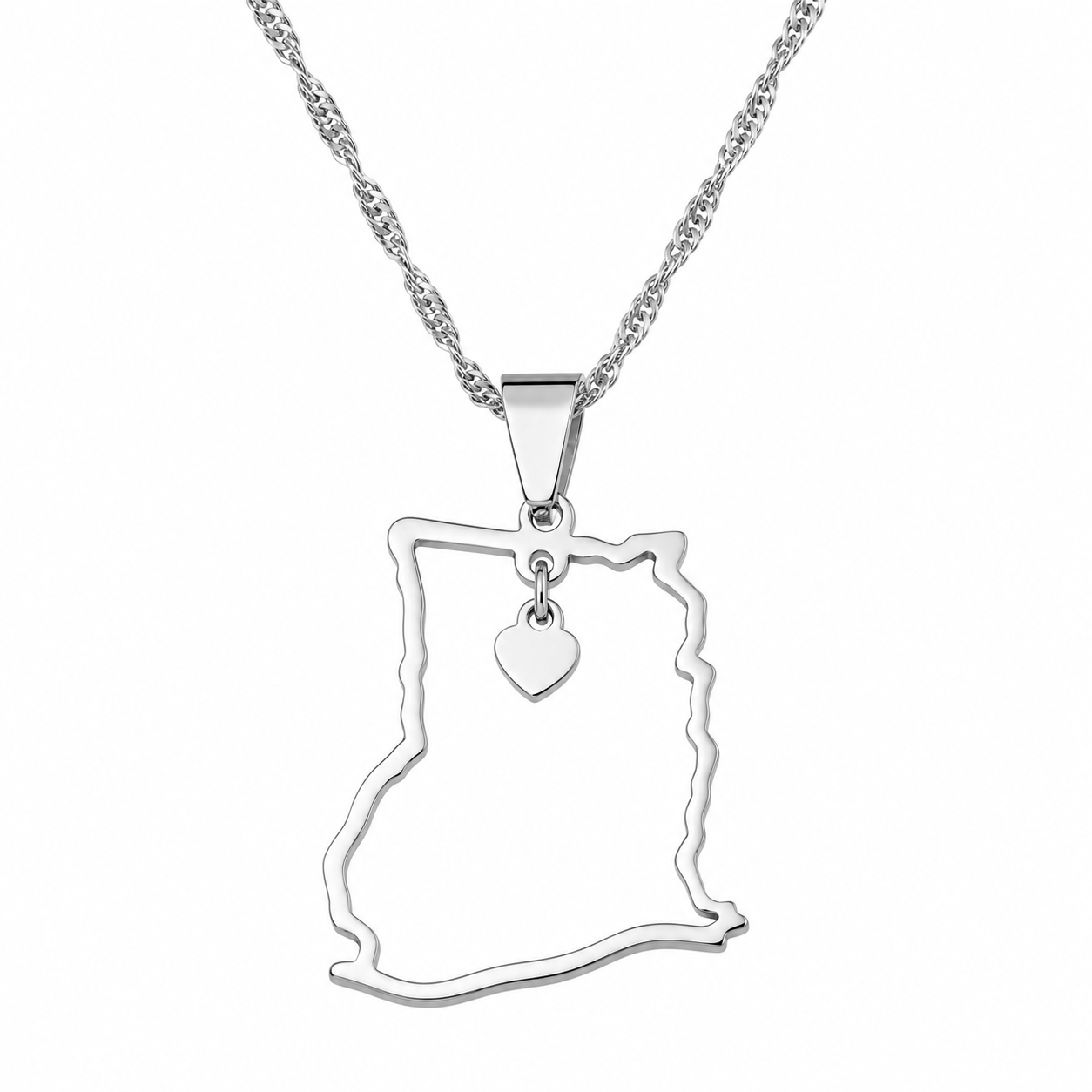 Länderkette Anhänger Halskette – Edelstahl, Gold- & Silber-Optik, 140+ Länder & Kulturen – Unisex Geschenk für Männer und Frauen – Perfekt für Geburtstage, Weihnachten und als Zeichen deiner Wurzeln