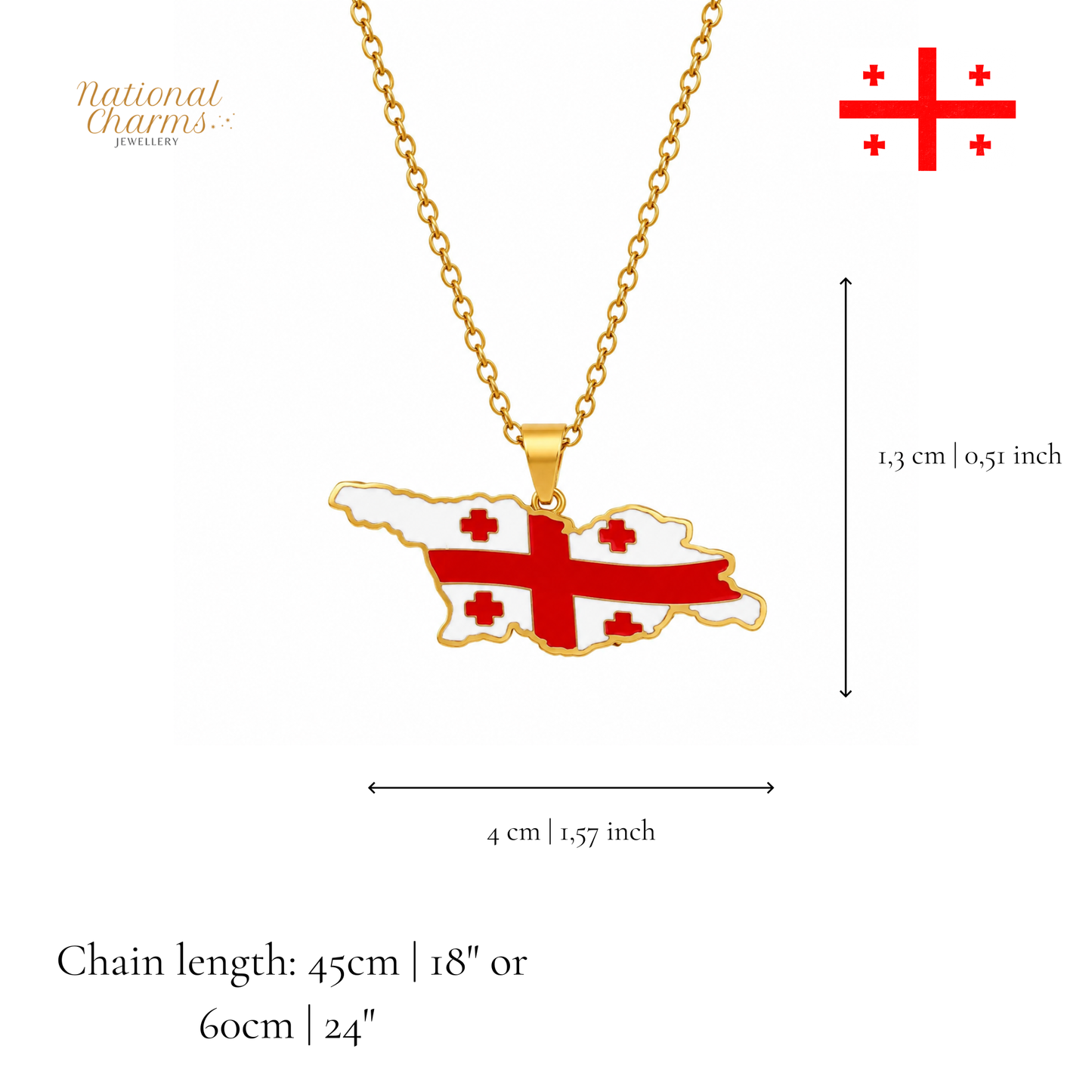 Länderkette Anhänger Halskette – Edelstahl, Gold- & Silber-Optik, 140+ Länder & Kulturen – Unisex Geschenk für Männer und Frauen – Perfekt für Geburtstage, Weihnachten und als Zeichen deiner Wurzeln
