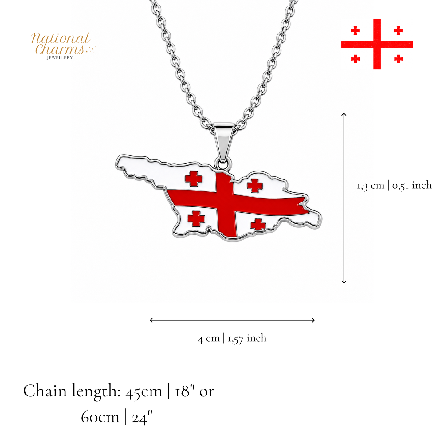 Länderkette Anhänger Halskette – Edelstahl, Gold- & Silber-Optik, 140+ Länder & Kulturen – Unisex Geschenk für Männer und Frauen – Perfekt für Geburtstage, Weihnachten und als Zeichen deiner Wurzeln