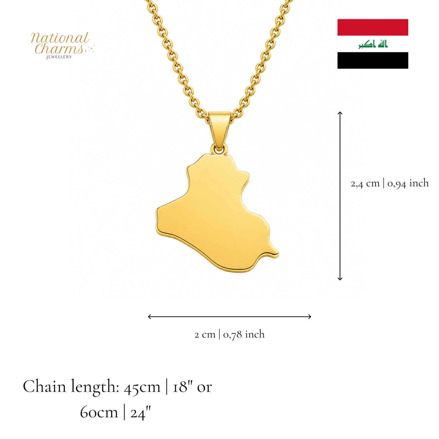 Länderkette Anhänger Halskette – Edelstahl, Gold- & Silber-Optik, 140+ Länder & Kulturen – Unisex Geschenk für Männer und Frauen – Perfekt für Geburtstage, Weihnachten und als Zeichen deiner Wurzeln