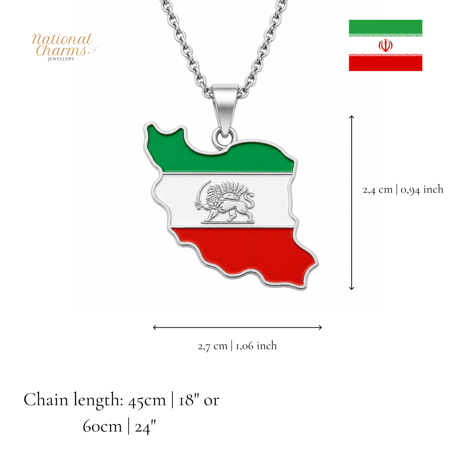 Länderkette Anhänger Halskette – Edelstahl, Gold- & Silber-Optik, 140+ Länder & Kulturen – Unisex Geschenk für Männer und Frauen – Perfekt für Geburtstage, Weihnachten und als Zeichen deiner Wurzeln
