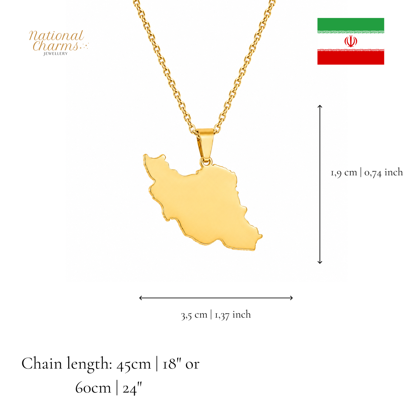 Länderkette Anhänger Halskette – Edelstahl, Gold- & Silber-Optik, 140+ Länder & Kulturen – Unisex Geschenk für Männer und Frauen – Perfekt für Geburtstage, Weihnachten und als Zeichen deiner Wurzeln
