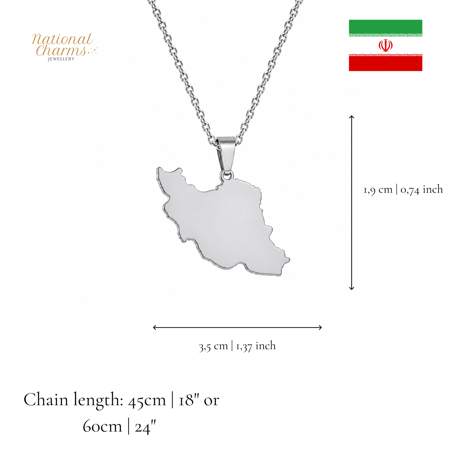 Länderkette Anhänger Halskette – Edelstahl, Gold- & Silber-Optik, 140+ Länder & Kulturen – Unisex Geschenk für Männer und Frauen – Perfekt für Geburtstage, Weihnachten und als Zeichen deiner Wurzeln