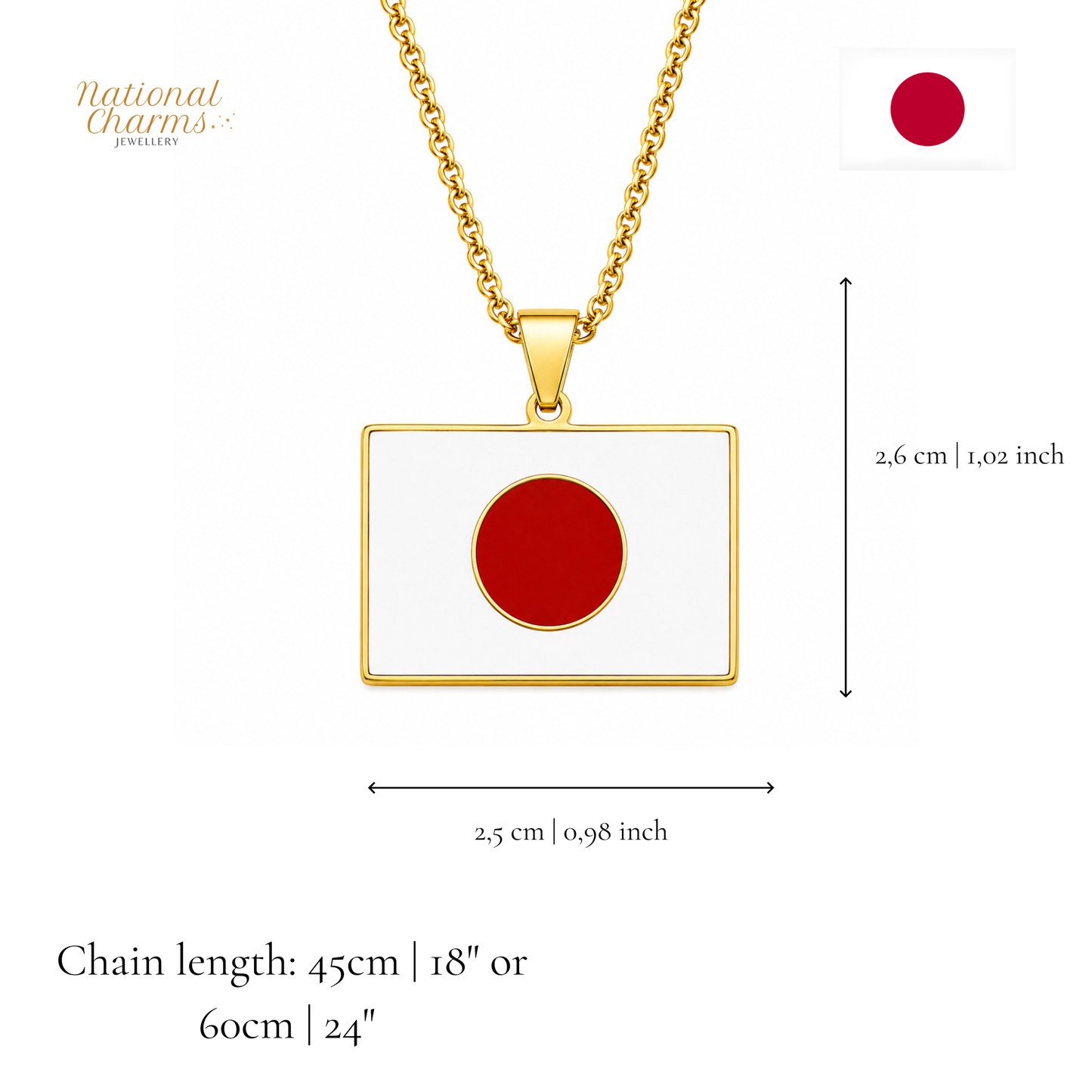 Länderkette Anhänger Halskette – Edelstahl, Gold- & Silber-Optik, 140+ Länder & Kulturen – Unisex Geschenk für Männer und Frauen – Perfekt für Geburtstage, Weihnachten und als Zeichen deiner Wurzeln