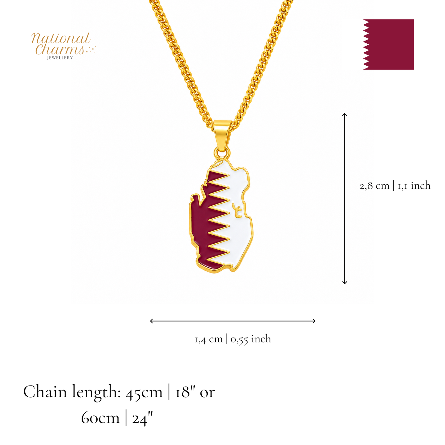 Länderkette Anhänger Halskette – Edelstahl, Gold- & Silber-Optik, 140+ Länder & Kulturen – Unisex Geschenk für Männer und Frauen – Perfekt für Geburtstage, Weihnachten und als Zeichen deiner Wurzeln