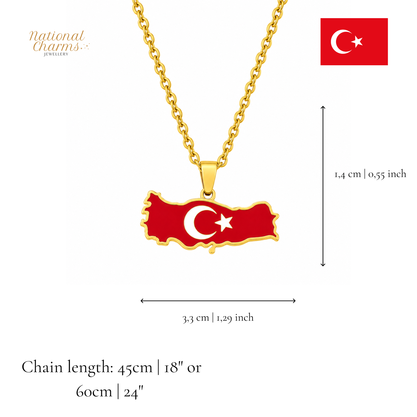 Länderkette Anhänger Halskette – Edelstahl, Gold- & Silber-Optik, 140+ Länder & Kulturen – Unisex Geschenk für Männer und Frauen – Perfekt für Geburtstage, Weihnachten und als Zeichen deiner Wurzeln