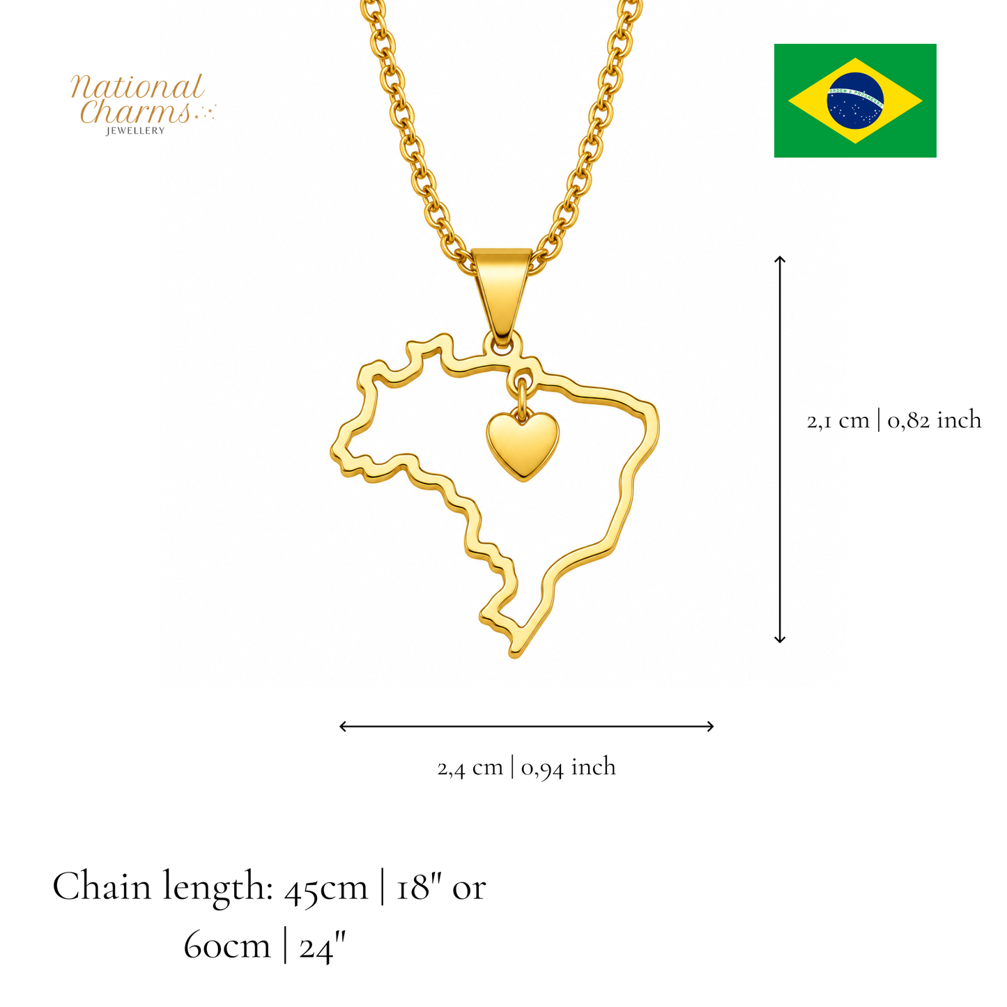 Länderkette Anhänger Halskette – Edelstahl, Gold- & Silber-Optik, 140+ Länder & Kulturen – Unisex Geschenk für Männer und Frauen – Perfekt für Geburtstage, Weihnachten und als Zeichen deiner Wurzeln
