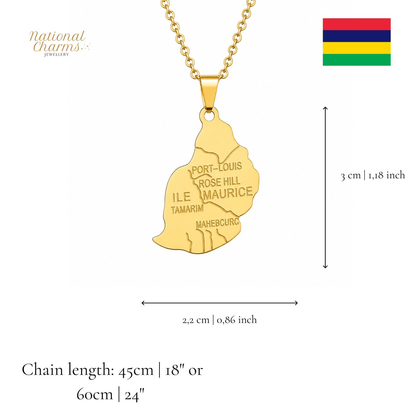 Länderkette Anhänger Halskette – Edelstahl, Gold- & Silber-Optik, 140+ Länder & Kulturen – Unisex Geschenk für Männer und Frauen – Perfekt für Geburtstage, Weihnachten und als Zeichen deiner Wurzeln