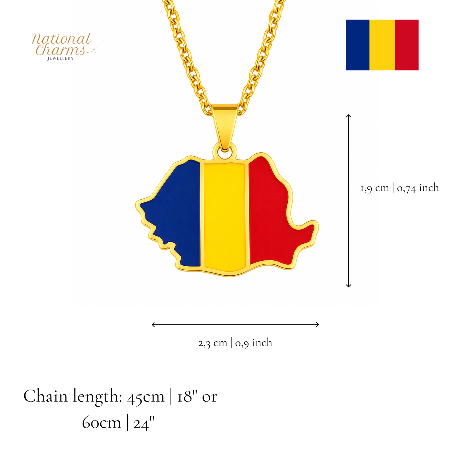 Länderkette Anhänger Halskette – Edelstahl, Gold- & Silber-Optik, 140+ Länder & Kulturen – Unisex Geschenk für Männer und Frauen – Perfekt für Geburtstage, Weihnachten und als Zeichen deiner Wurzeln