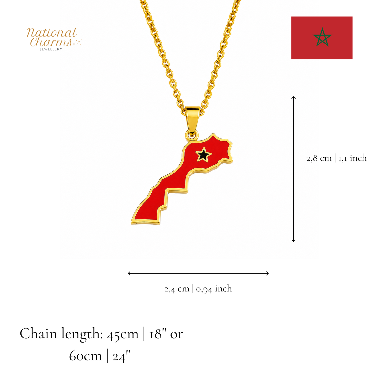 Länderkette Anhänger Halskette – Edelstahl, Gold- & Silber-Optik, 140+ Länder & Kulturen – Unisex Geschenk für Männer und Frauen – Perfekt für Geburtstage, Weihnachten und als Zeichen deiner Wurzeln
