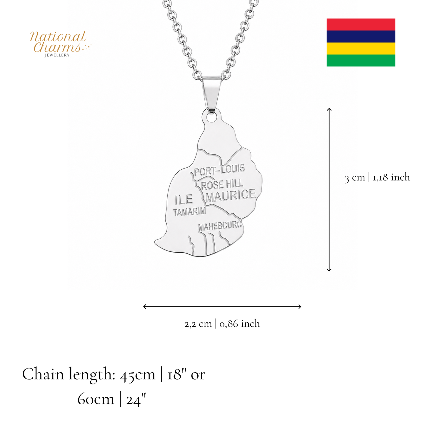 Länderkette Anhänger Halskette – Edelstahl, Gold- & Silber-Optik, 140+ Länder & Kulturen – Unisex Geschenk für Männer und Frauen – Perfekt für Geburtstage, Weihnachten und als Zeichen deiner Wurzeln