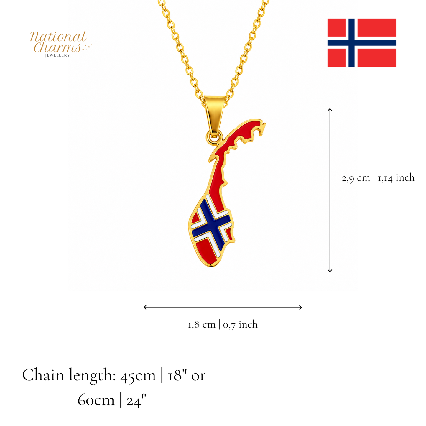 Länderkette Anhänger Halskette – Edelstahl, Gold- & Silber-Optik, 140+ Länder & Kulturen – Unisex Geschenk für Männer und Frauen – Perfekt für Geburtstage, Weihnachten und als Zeichen deiner Wurzeln
