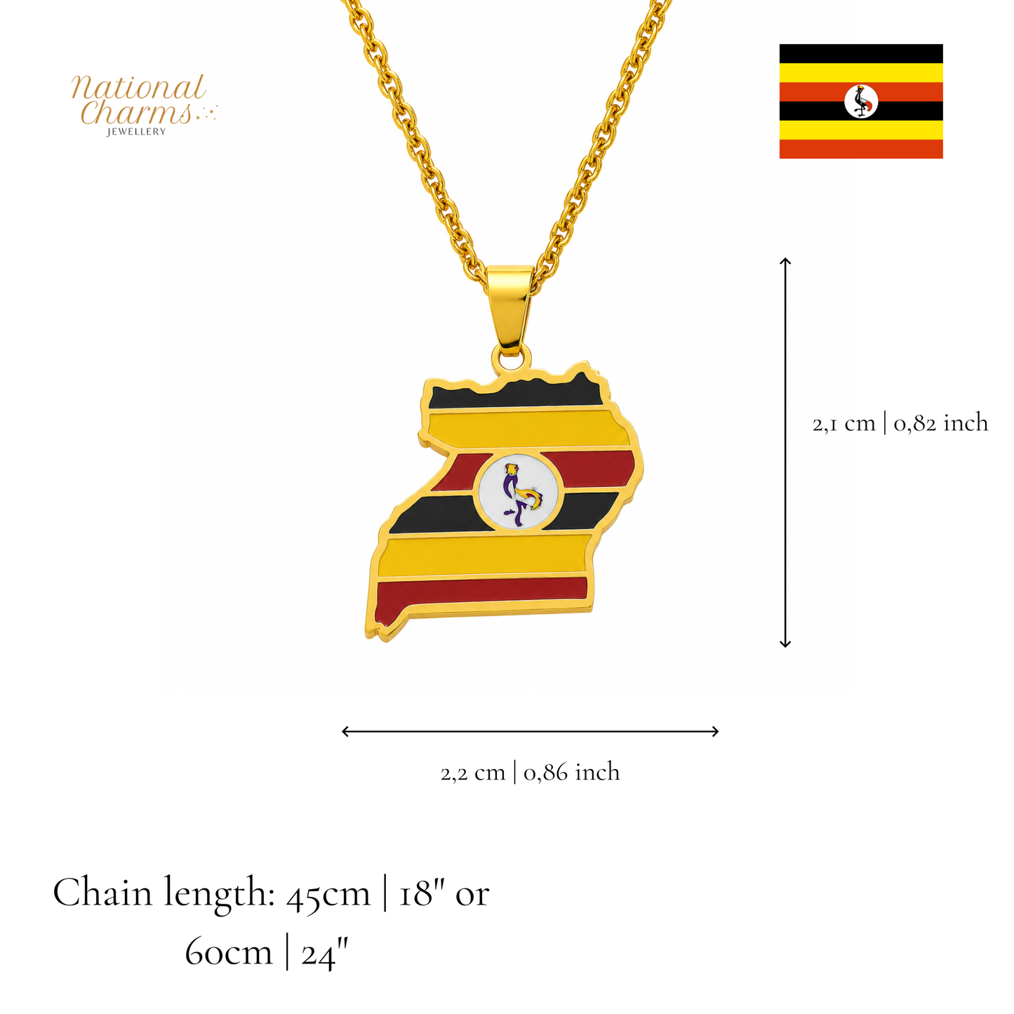 Länderkette Anhänger Halskette – Edelstahl, Gold- & Silber-Optik, 140+ Länder & Kulturen – Unisex Geschenk für Männer und Frauen – Perfekt für Geburtstage, Weihnachten und als Zeichen deiner Wurzeln