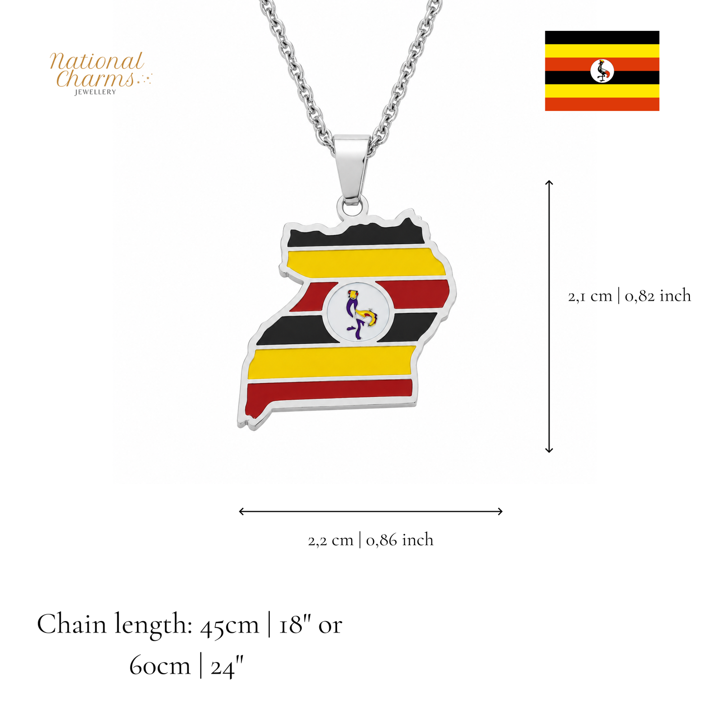 Länderkette Anhänger Halskette – Edelstahl, Gold- & Silber-Optik, 140+ Länder & Kulturen – Unisex Geschenk für Männer und Frauen – Perfekt für Geburtstage, Weihnachten und als Zeichen deiner Wurzeln
