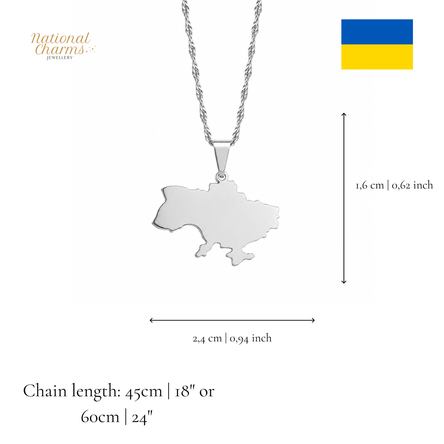 Länderkette Anhänger Halskette – Edelstahl, Gold- & Silber-Optik, 140+ Länder & Kulturen – Unisex Geschenk für Männer und Frauen – Perfekt für Geburtstage, Weihnachten und als Zeichen deiner Wurzeln