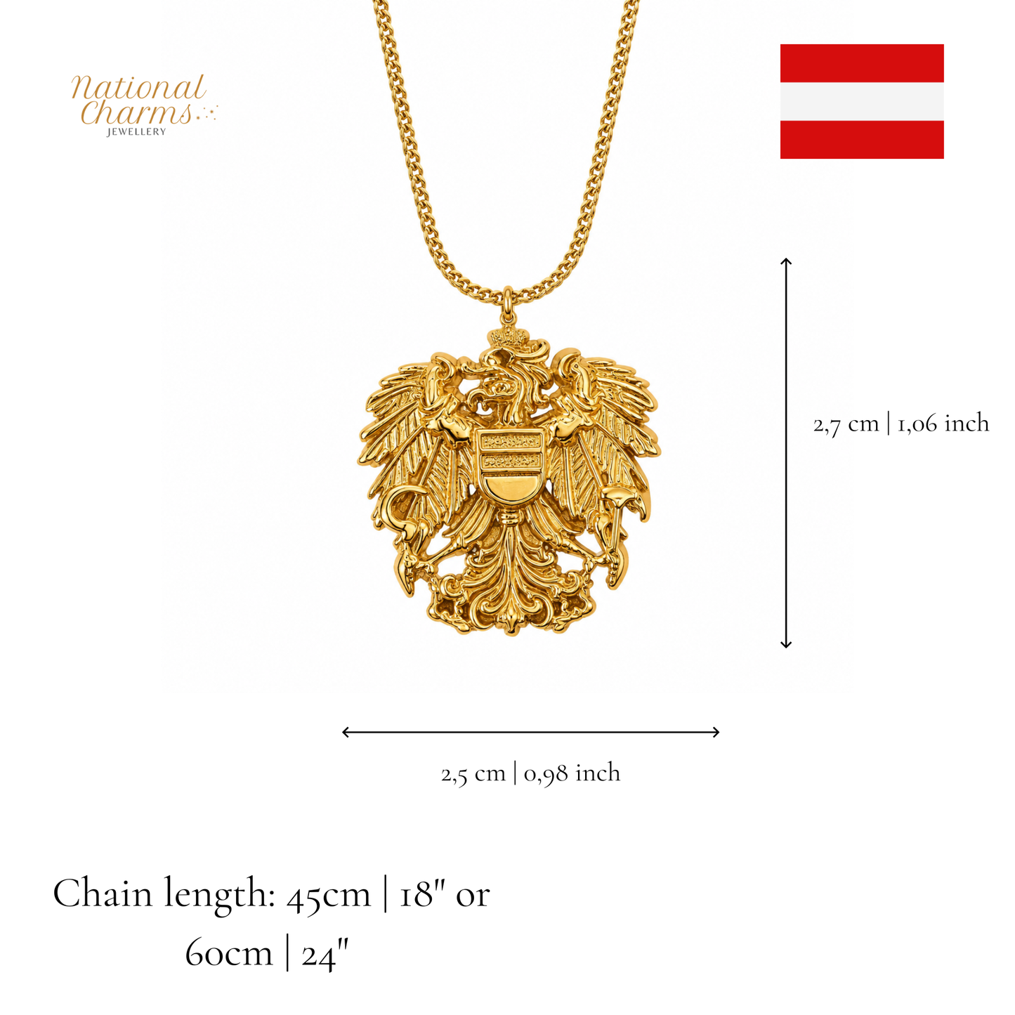 Länderkette Anhänger Halskette – Edelstahl, Gold- & Silber-Optik, 140+ Länder & Kulturen – Unisex Geschenk für Männer und Frauen – Perfekt für Geburtstage, Weihnachten und als Zeichen deiner Wurzeln