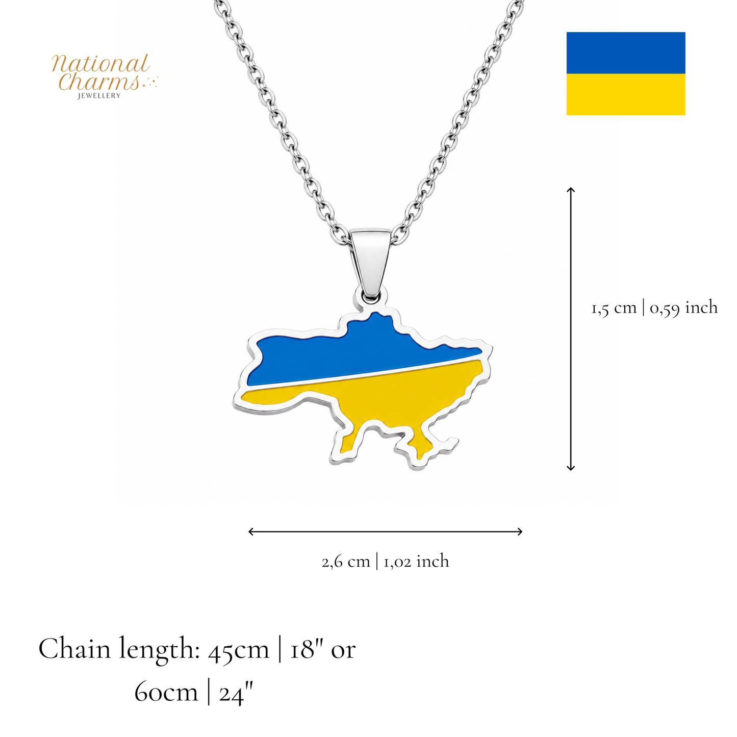 Länderkette Anhänger Halskette – Edelstahl, Gold- & Silber-Optik, 140+ Länder & Kulturen – Unisex Geschenk für Männer und Frauen – Perfekt für Geburtstage, Weihnachten und als Zeichen deiner Wurzeln