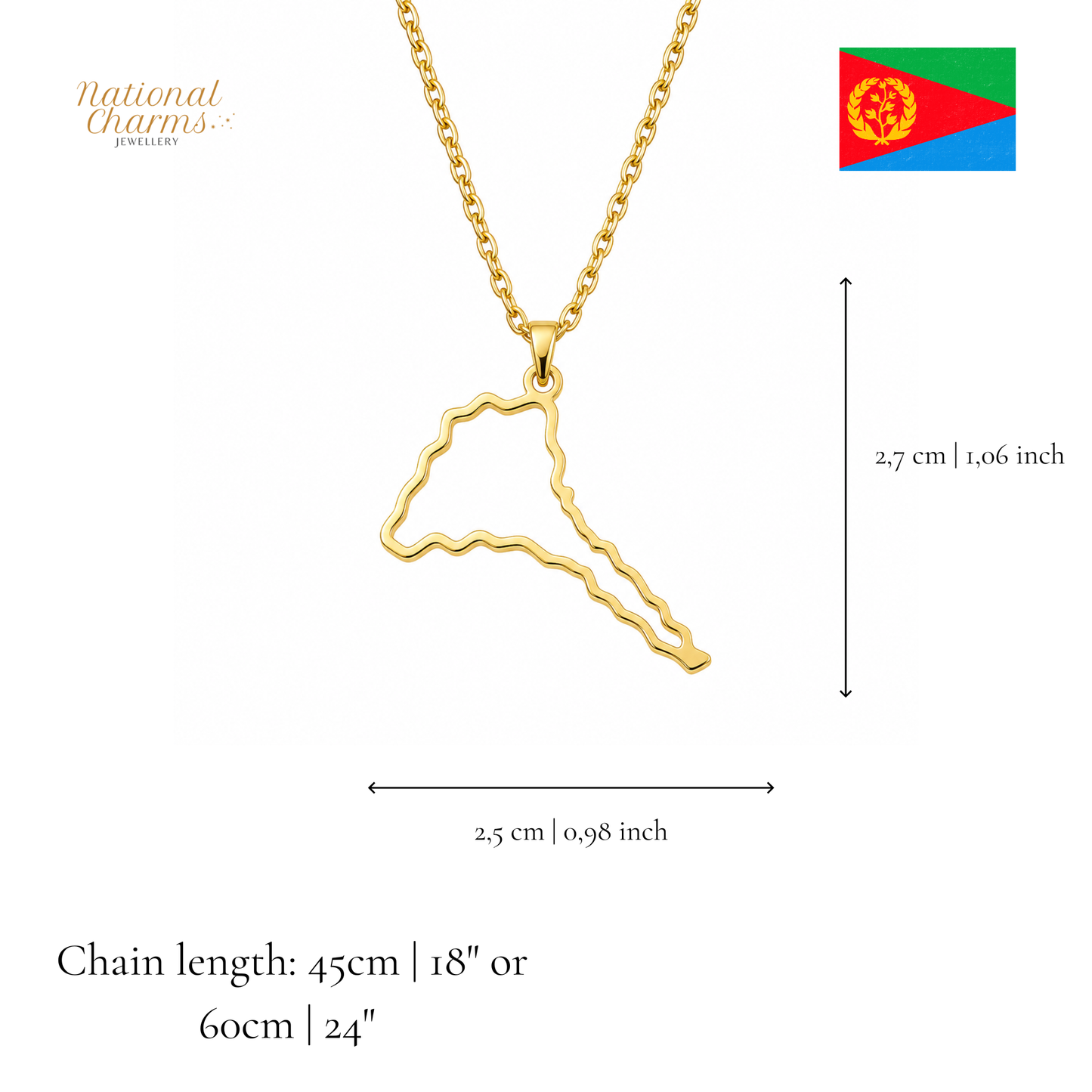 Länderkette Anhänger Halskette – Edelstahl, Gold- & Silber-Optik, 140+ Länder & Kulturen – Unisex Geschenk für Männer und Frauen – Perfekt für Geburtstage, Weihnachten und als Zeichen deiner Wurzeln