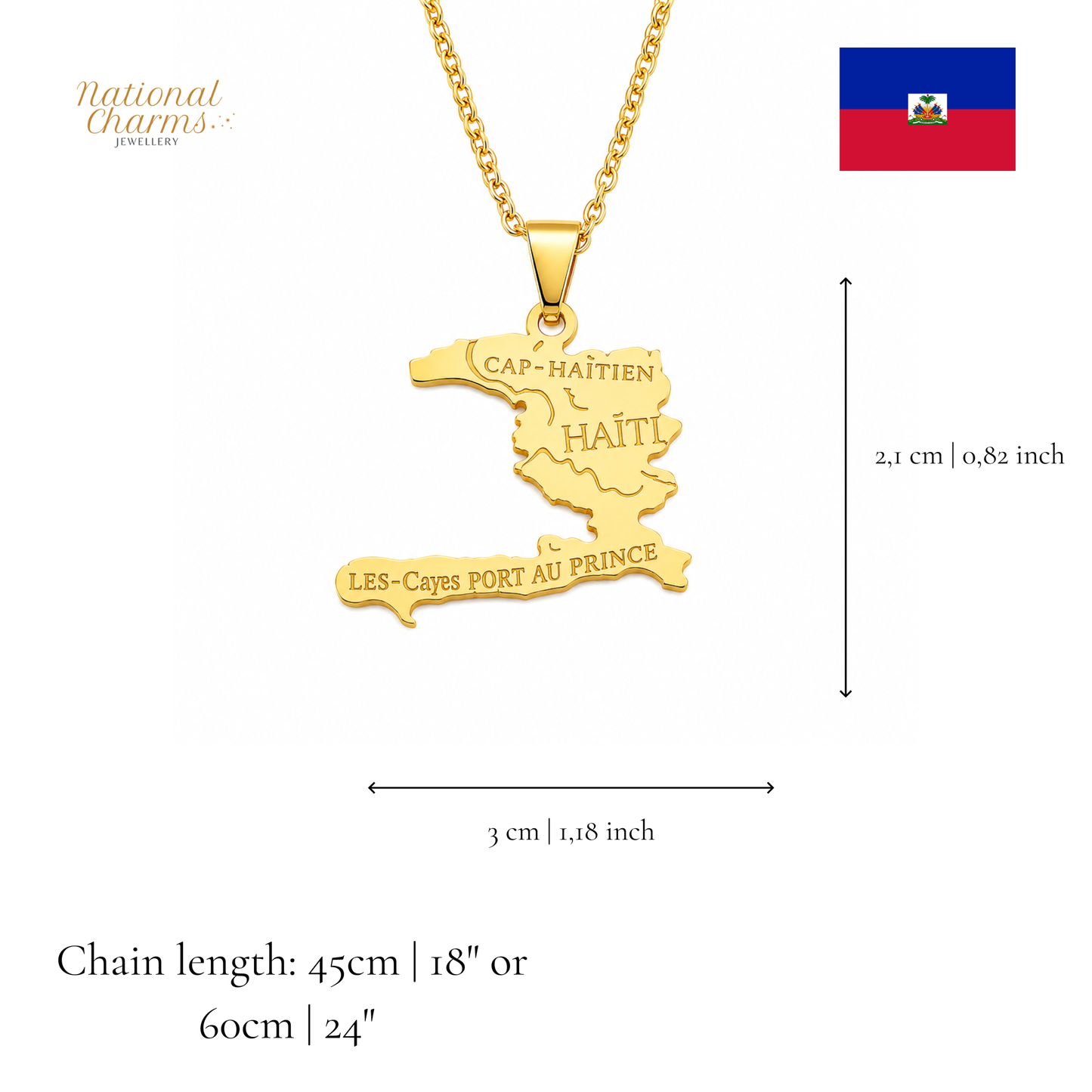 Länderkette Anhänger Halskette – Edelstahl, Gold- & Silber-Optik, 140+ Länder & Kulturen – Unisex Geschenk für Männer und Frauen – Perfekt für Geburtstage, Weihnachten und als Zeichen deiner Wurzeln