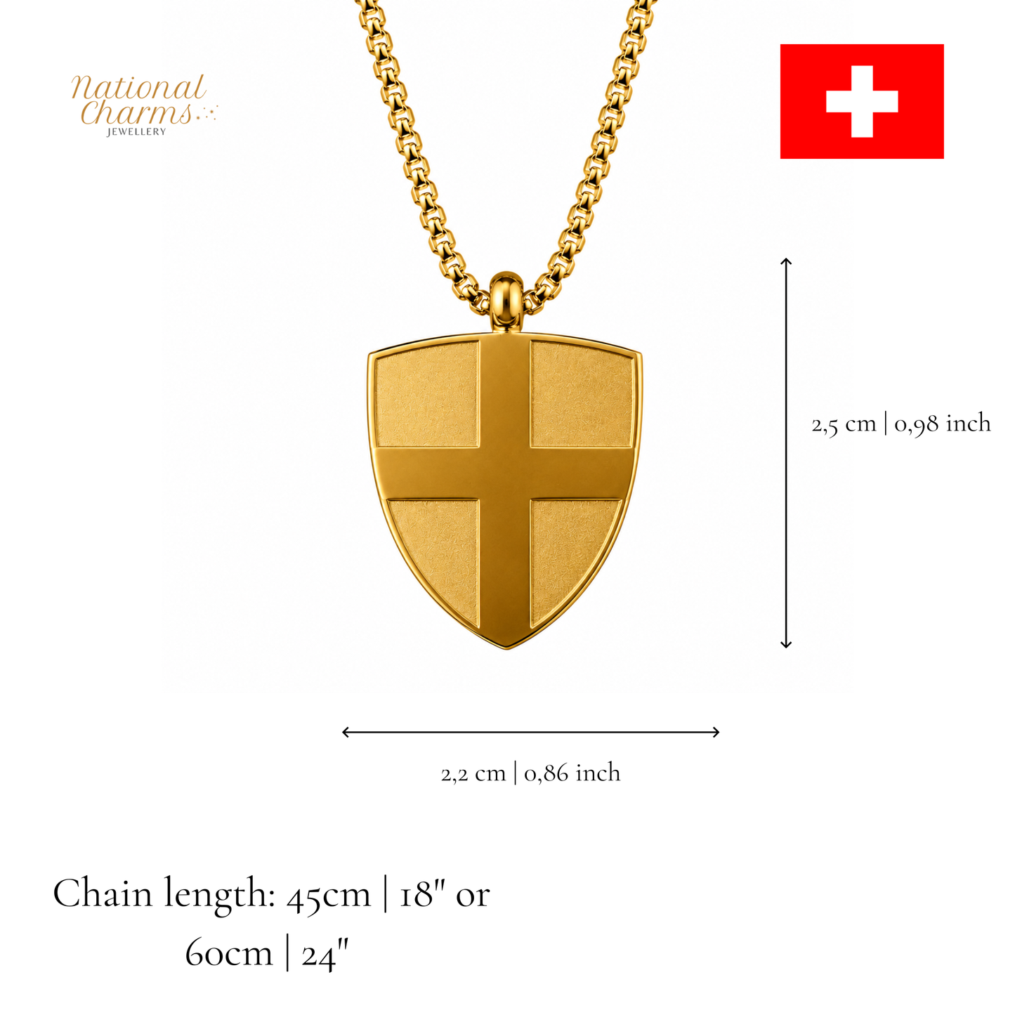 Länderkette Anhänger Halskette – Edelstahl, Gold- & Silber-Optik, 140+ Länder & Kulturen – Unisex Geschenk für Männer und Frauen – Perfekt für Geburtstage, Weihnachten und als Zeichen deiner Wurzeln