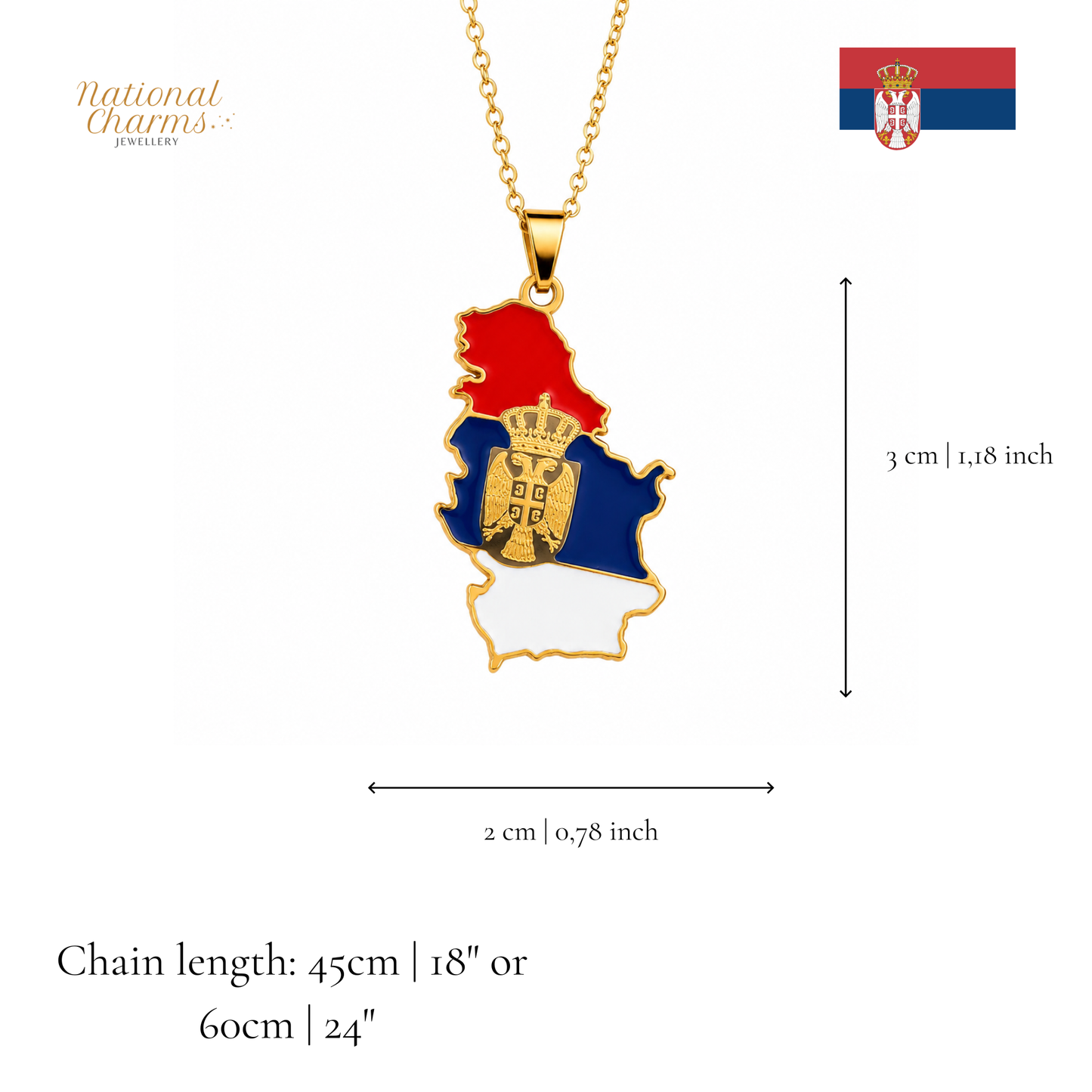Länderkette Anhänger Halskette – Edelstahl, Gold- & Silber-Optik, 140+ Länder & Kulturen – Unisex Geschenk für Männer und Frauen – Perfekt für Geburtstage, Weihnachten und als Zeichen deiner Wurzeln