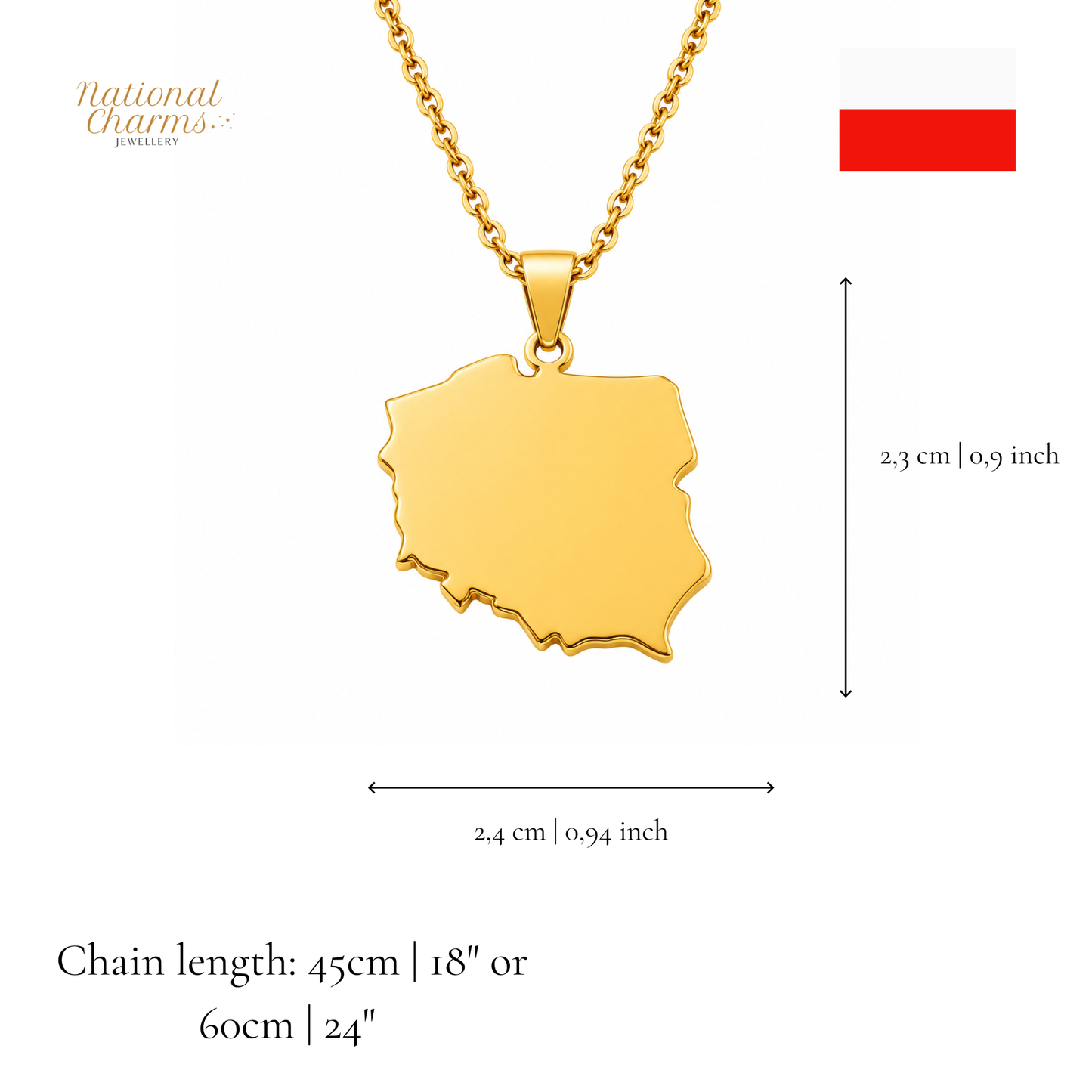 Länderkette Anhänger Halskette – Edelstahl, Gold- & Silber-Optik, 140+ Länder & Kulturen – Unisex Geschenk für Männer und Frauen – Perfekt für Geburtstage, Weihnachten und als Zeichen deiner Wurzeln
