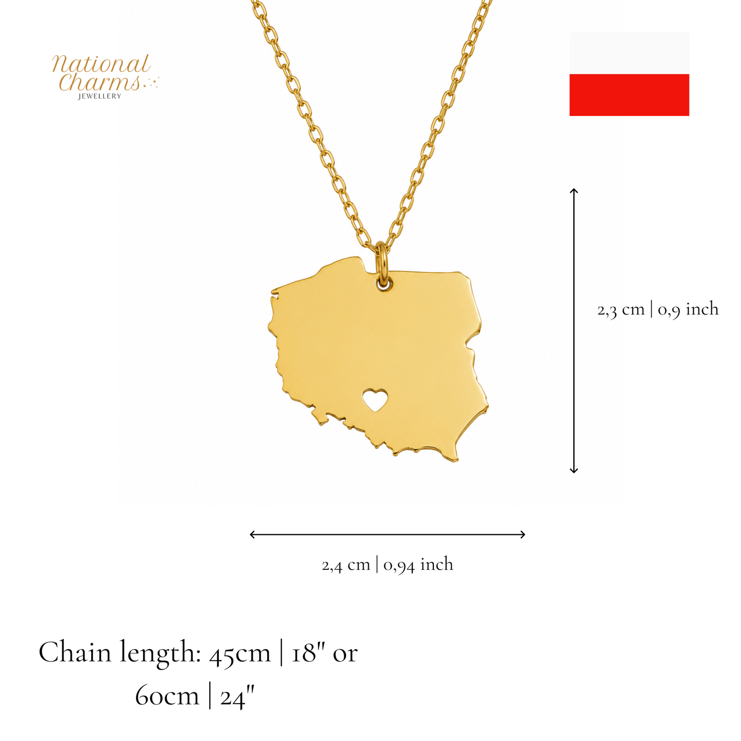 Länderkette Anhänger Halskette – Edelstahl, Gold- & Silber-Optik, 140+ Länder & Kulturen – Unisex Geschenk für Männer und Frauen – Perfekt für Geburtstage, Weihnachten und als Zeichen deiner Wurzeln