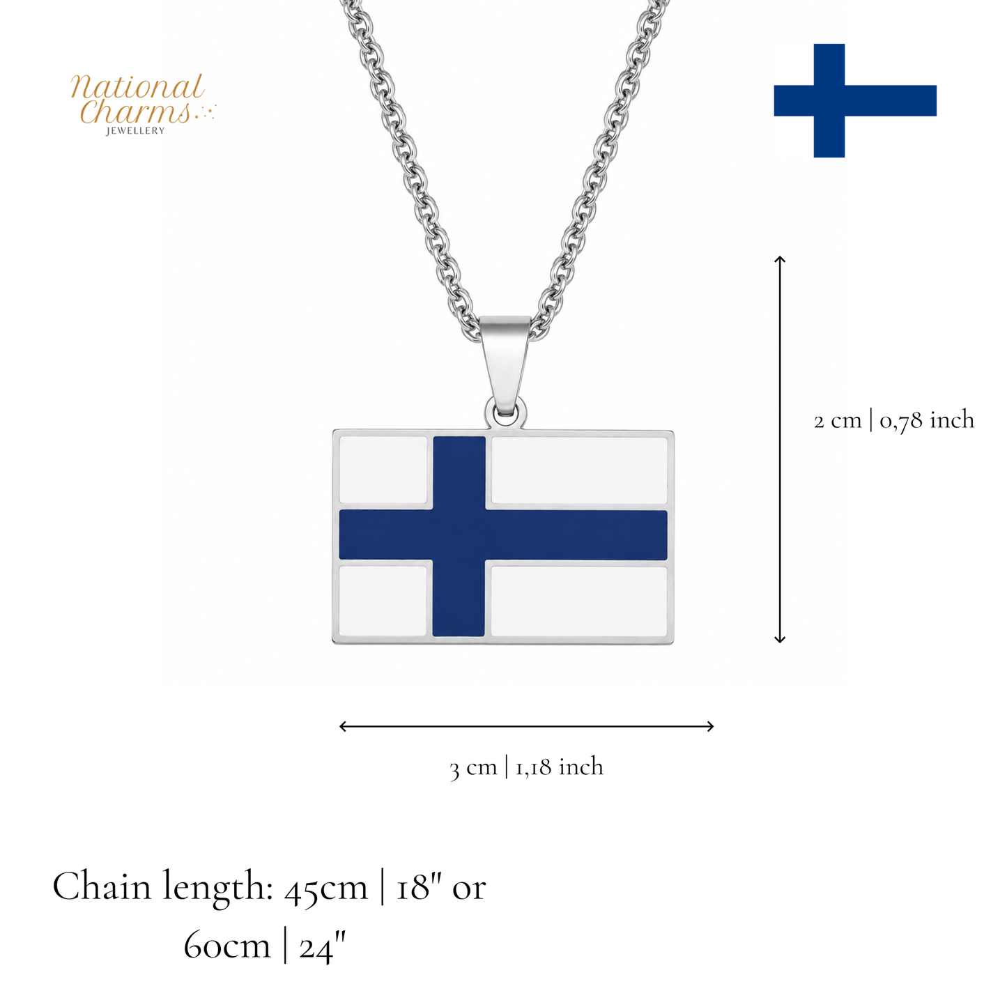 Länderkette Anhänger Halskette – Edelstahl, Gold- & Silber-Optik, 140+ Länder & Kulturen – Unisex Geschenk für Männer und Frauen – Perfekt für Geburtstage, Weihnachten und als Zeichen deiner Wurzeln