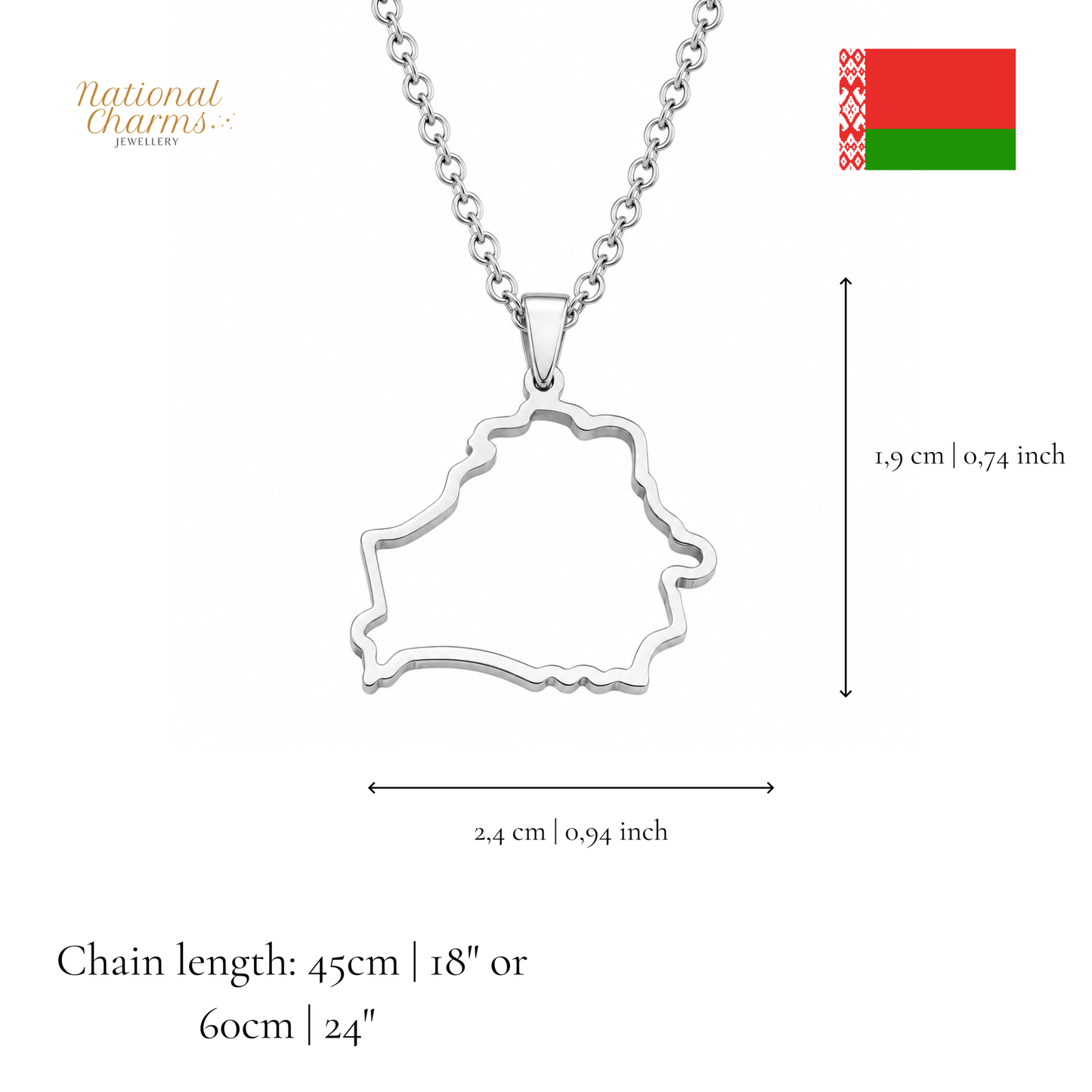 Länderkette Anhänger Halskette – Edelstahl, Gold- & Silber-Optik, 140+ Länder & Kulturen – Unisex Geschenk für Männer und Frauen – Perfekt für Geburtstage, Weihnachten und als Zeichen deiner Wurzeln