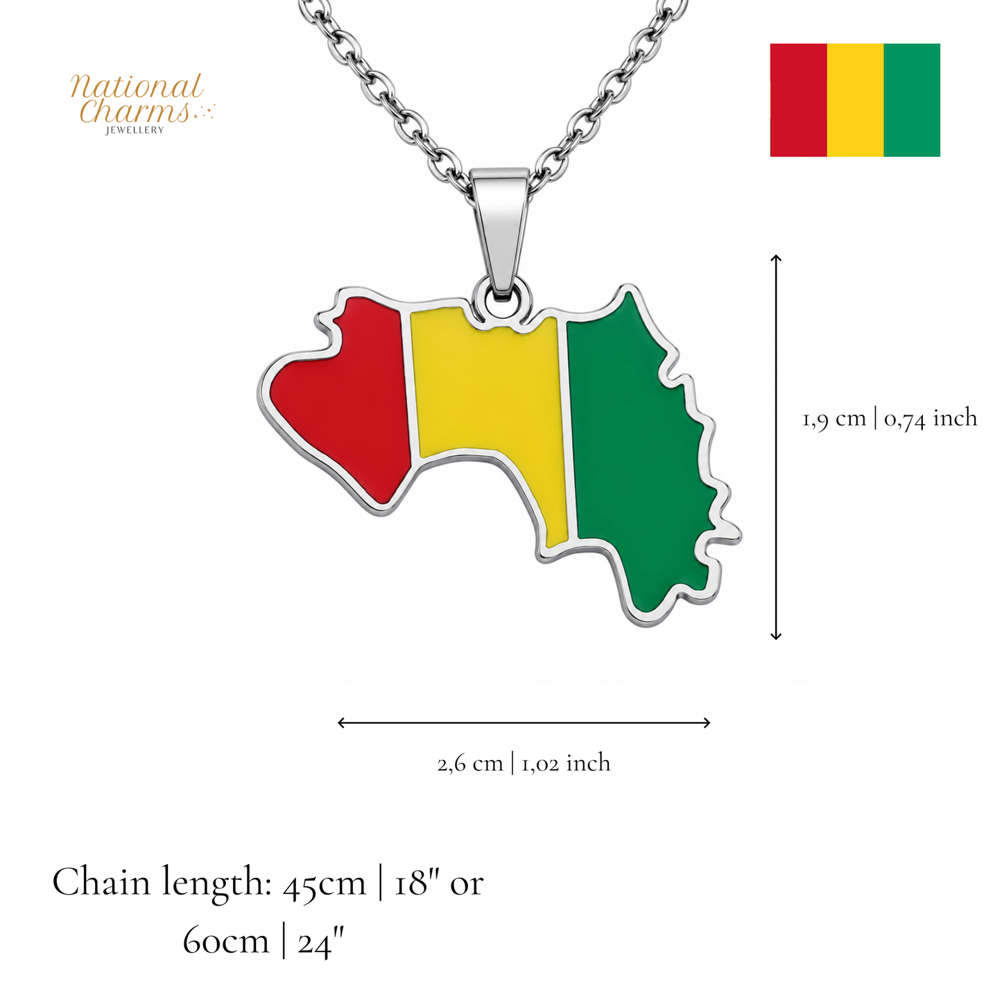 Länderkette Anhänger Halskette – Edelstahl, Gold- & Silber-Optik, 140+ Länder & Kulturen – Unisex Geschenk für Männer und Frauen – Perfekt für Geburtstage, Weihnachten und als Zeichen deiner Wurzeln