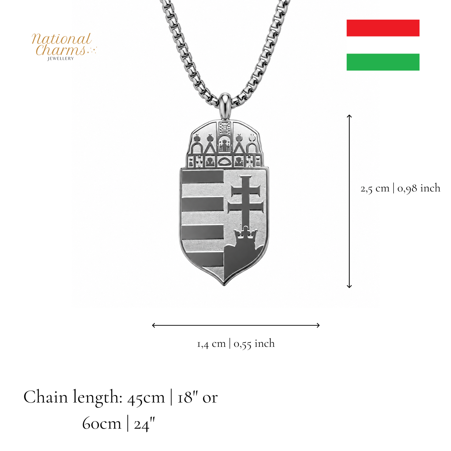 Länderkette Anhänger Halskette – Edelstahl, Gold- & Silber-Optik, 140+ Länder & Kulturen – Unisex Geschenk für Männer und Frauen – Perfekt für Geburtstage, Weihnachten und als Zeichen deiner Wurzeln