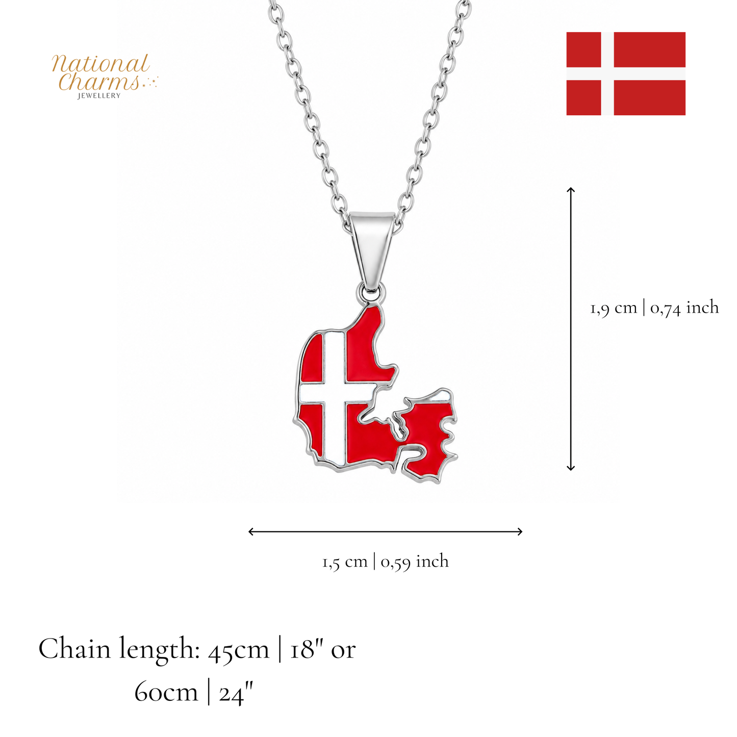 Länderkette Anhänger Halskette – Edelstahl, Gold- & Silber-Optik, 140+ Länder & Kulturen – Unisex Geschenk für Männer und Frauen – Perfekt für Geburtstage, Weihnachten und als Zeichen deiner Wurzeln