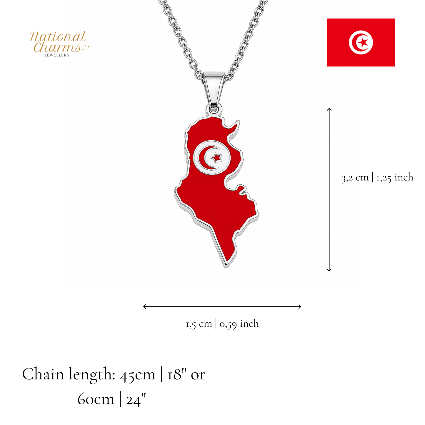 Länderkette Anhänger Halskette – Edelstahl, Gold- & Silber-Optik, 140+ Länder & Kulturen – Unisex Geschenk für Männer und Frauen – Perfekt für Geburtstage, Weihnachten und als Zeichen deiner Wurzeln