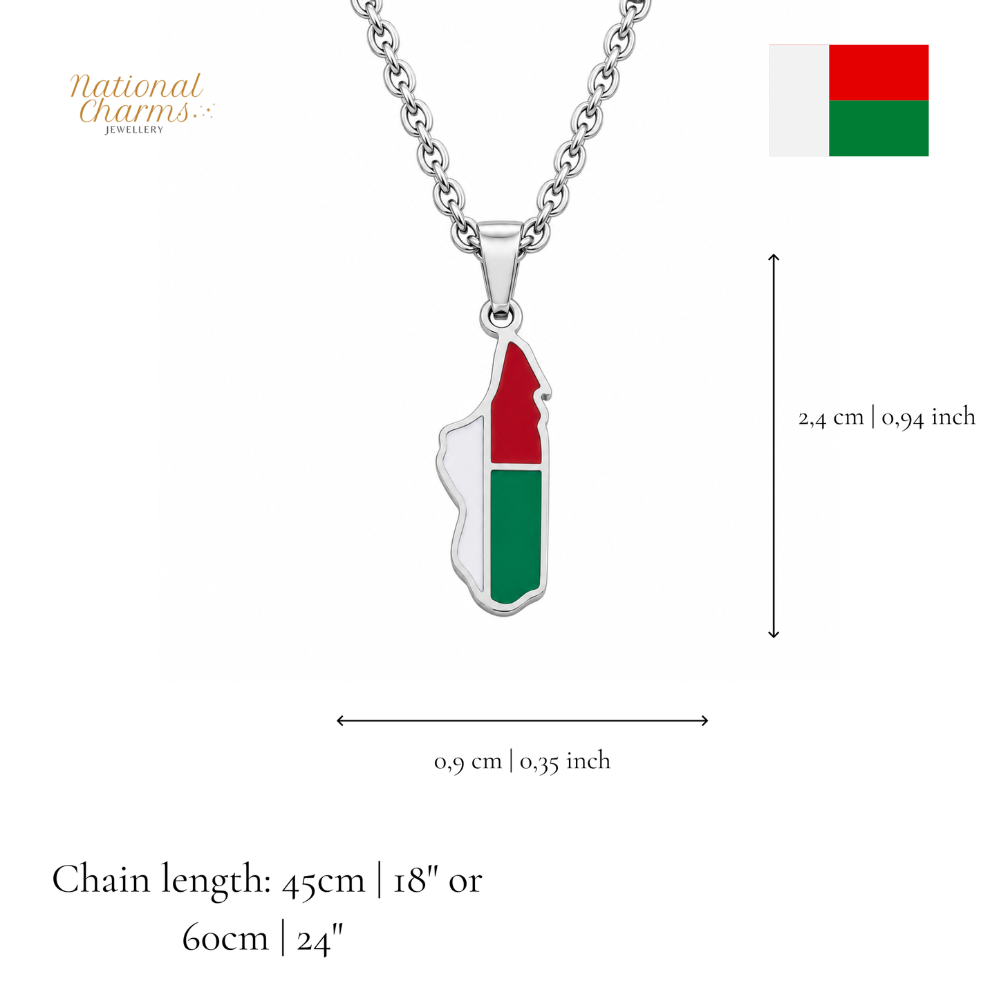 Länderkette Anhänger Halskette – Edelstahl, Gold- & Silber-Optik, 140+ Länder & Kulturen – Unisex Geschenk für Männer und Frauen – Perfekt für Geburtstage, Weihnachten und als Zeichen deiner Wurzeln