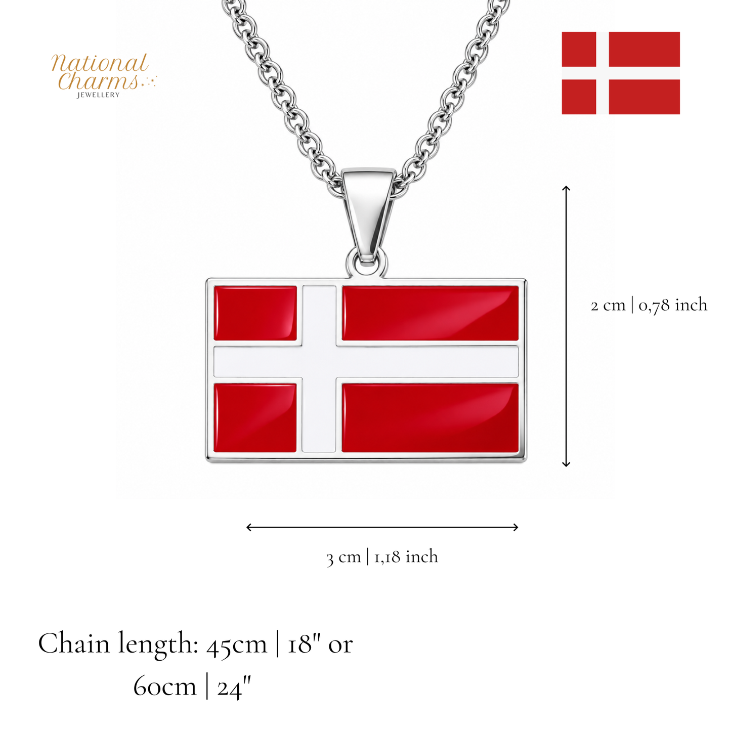 Länderkette Anhänger Halskette – Edelstahl, Gold- & Silber-Optik, 140+ Länder & Kulturen – Unisex Geschenk für Männer und Frauen – Perfekt für Geburtstage, Weihnachten und als Zeichen deiner Wurzeln