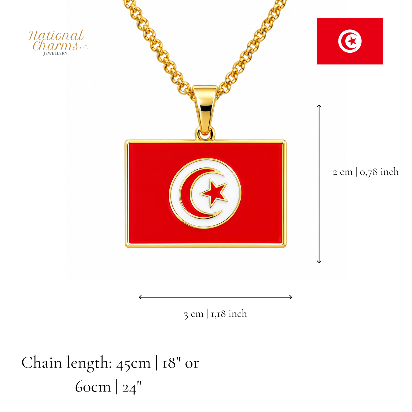 Länderkette Anhänger Halskette – Edelstahl, Gold- & Silber-Optik, 140+ Länder & Kulturen – Unisex Geschenk für Männer und Frauen – Perfekt für Geburtstage, Weihnachten und als Zeichen deiner Wurzeln