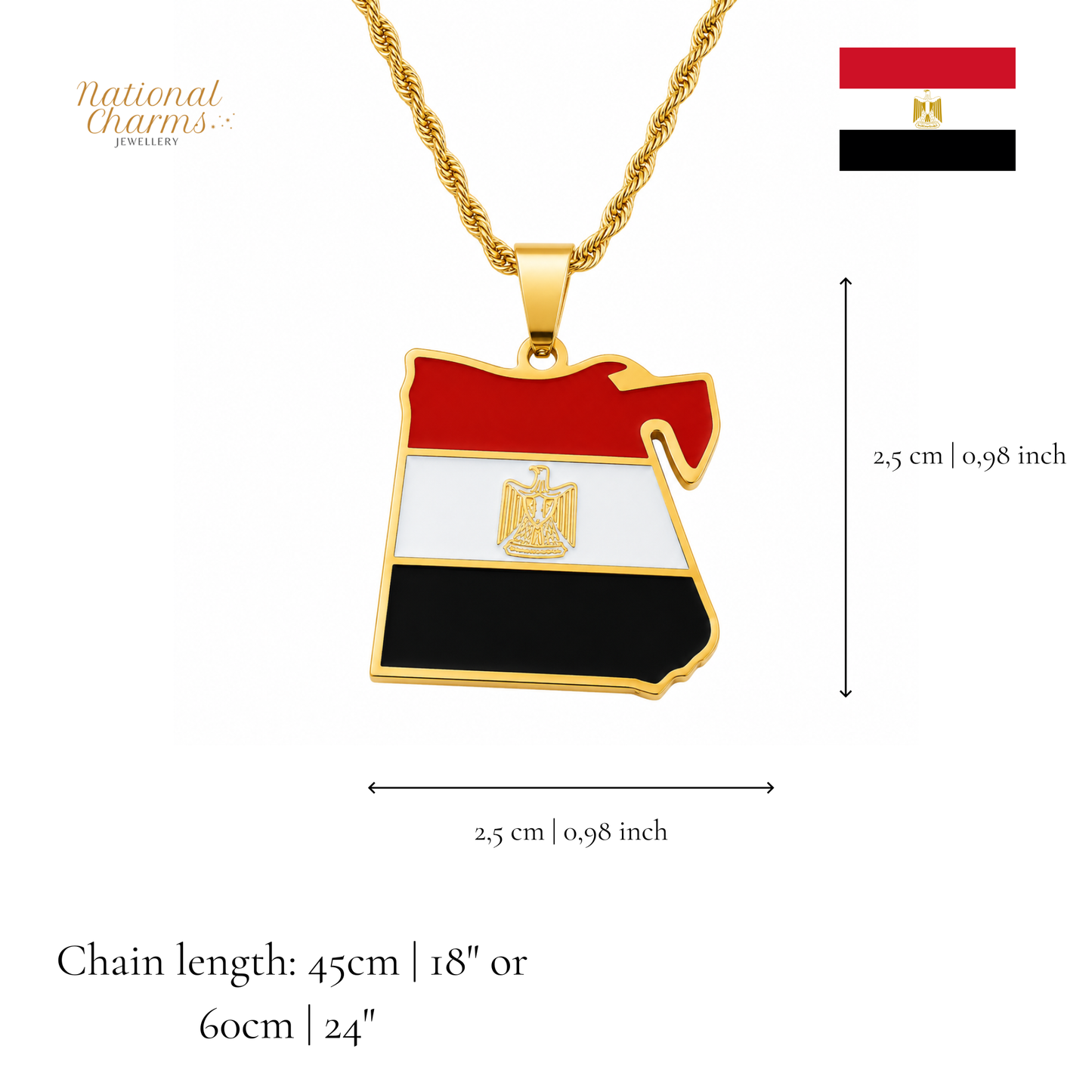 Länderkette Anhänger Halskette – Edelstahl, Gold- & Silber-Optik, 140+ Länder & Kulturen – Unisex Geschenk für Männer und Frauen – Perfekt für Geburtstage, Weihnachten und als Zeichen deiner Wurzeln