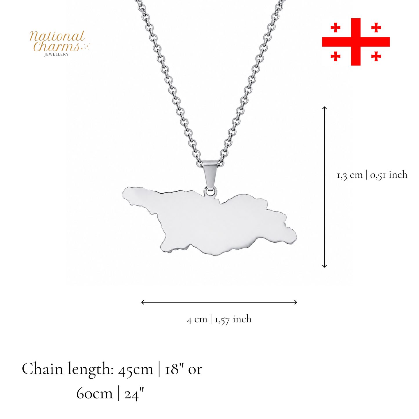 Länderkette Anhänger Halskette – Edelstahl, Gold- & Silber-Optik, 140+ Länder & Kulturen – Unisex Geschenk für Männer und Frauen – Perfekt für Geburtstage, Weihnachten und als Zeichen deiner Wurzeln
