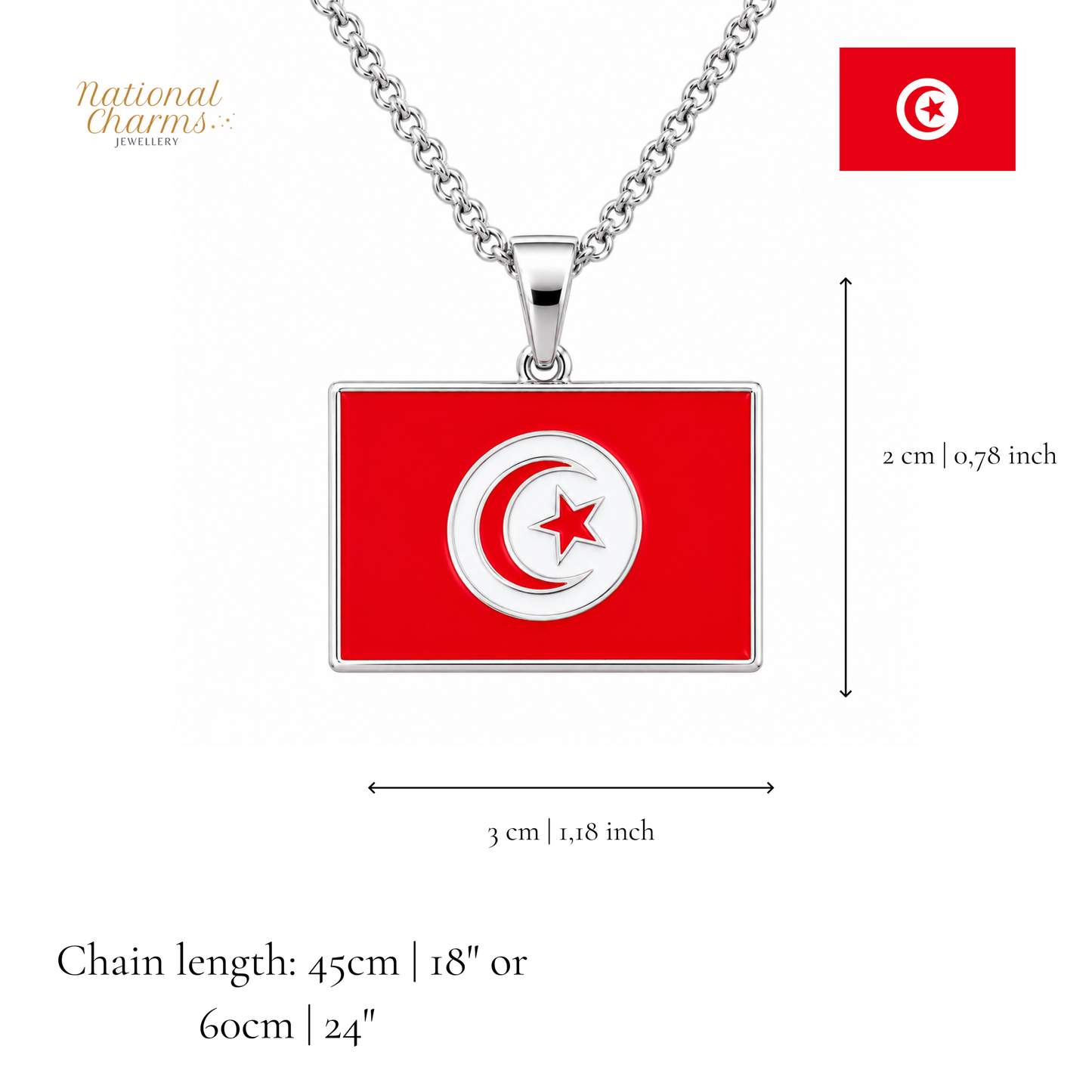 Länderkette Anhänger Halskette – Edelstahl, Gold- & Silber-Optik, 140+ Länder & Kulturen – Unisex Geschenk für Männer und Frauen – Perfekt für Geburtstage, Weihnachten und als Zeichen deiner Wurzeln