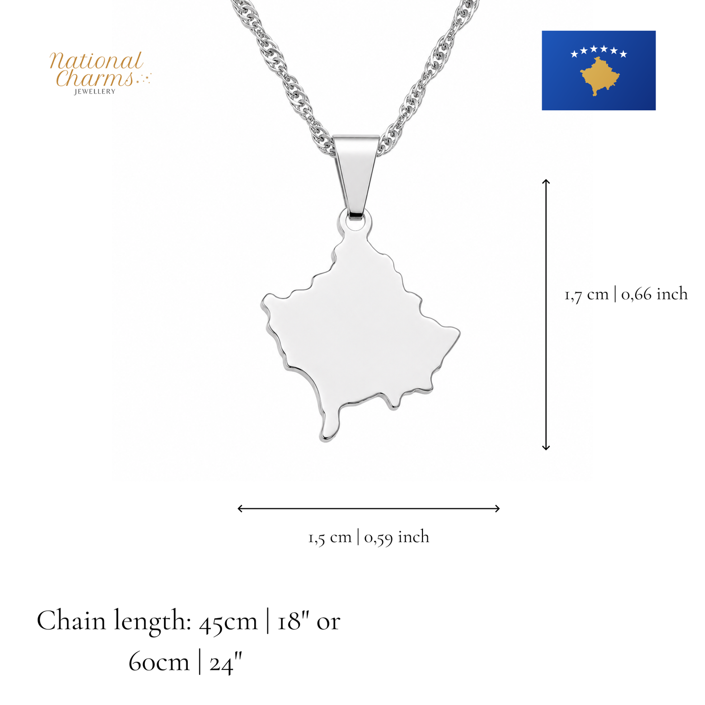 Länderkette Anhänger Halskette – Edelstahl, Gold- & Silber-Optik, 140+ Länder & Kulturen – Unisex Geschenk für Männer und Frauen – Perfekt für Geburtstage, Weihnachten und als Zeichen deiner Wurzeln